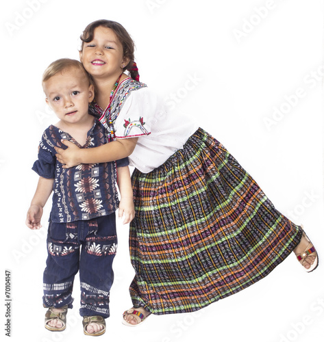 halloween costumes brother and sister as a mayan indians photo