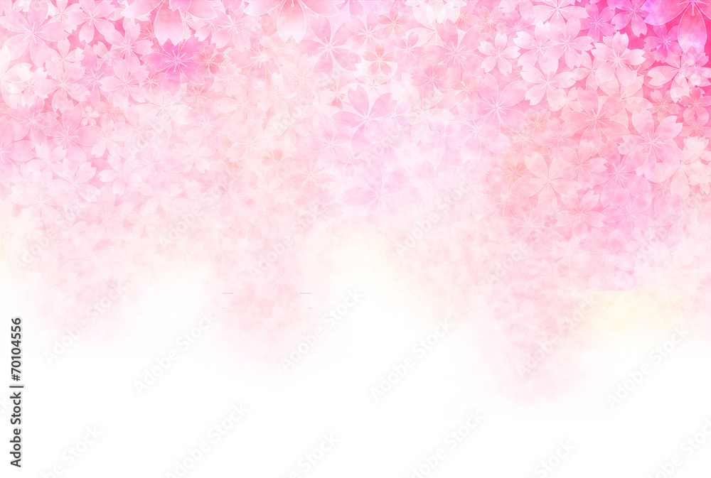 Fototapeta premium 桜 年賀状 背景
