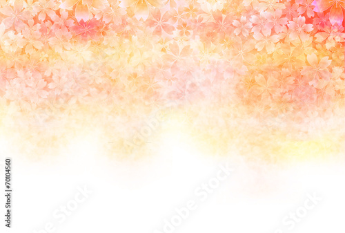 桜　年賀状　背景