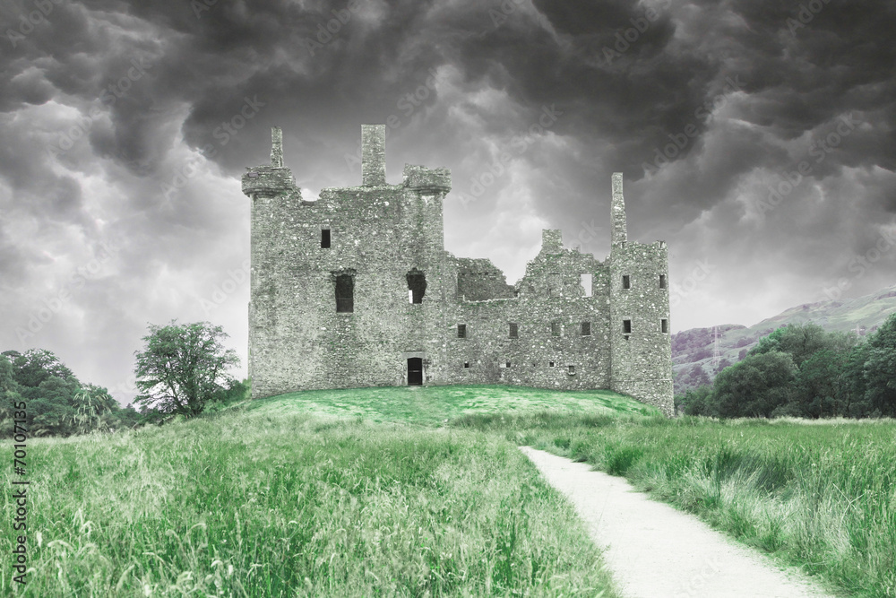 Fototapeta premium Ruins of an old castle