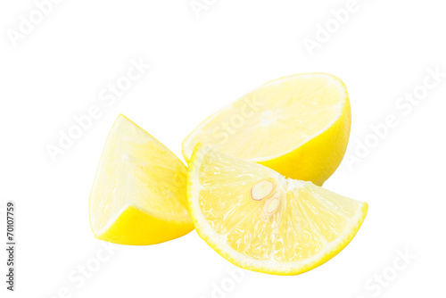 Lime slice isolated white clipping path