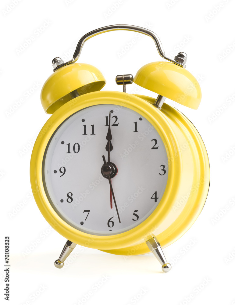 new year on a yellow alarm clock new year on a yellow alarm clock