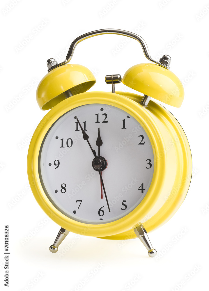 new year on a yellow alarm clock new year on a yellow alarm clock