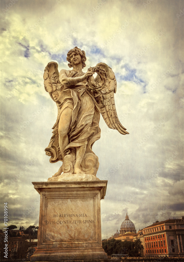 Statue of an angel - Castle of the Holy Angel Rome Italy