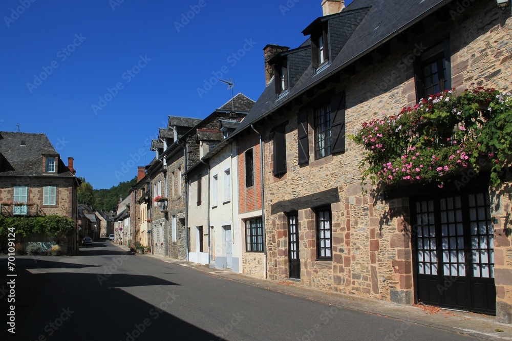 Une rue du Saillant.(Corrèze)