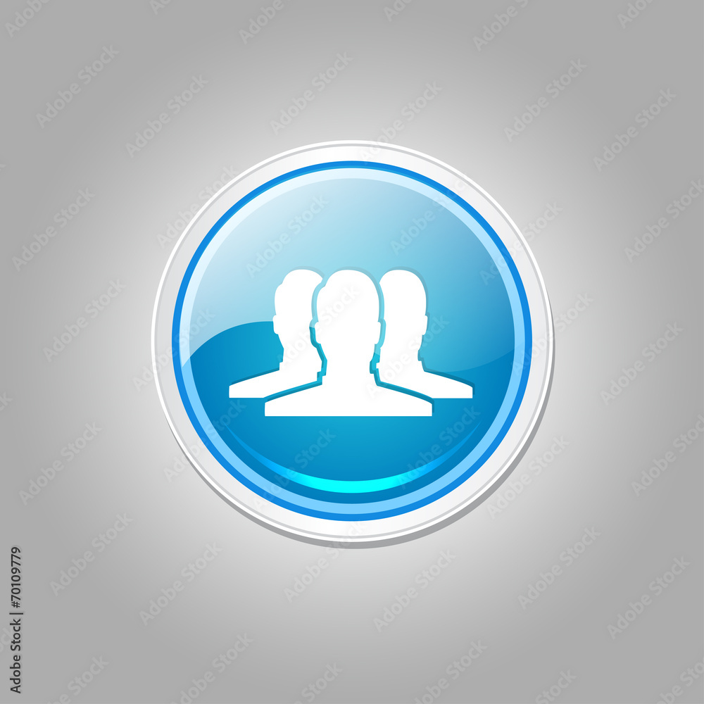 User Circular Vector Blue Web Icon Button User Circular Vector Blue Web Icon Button