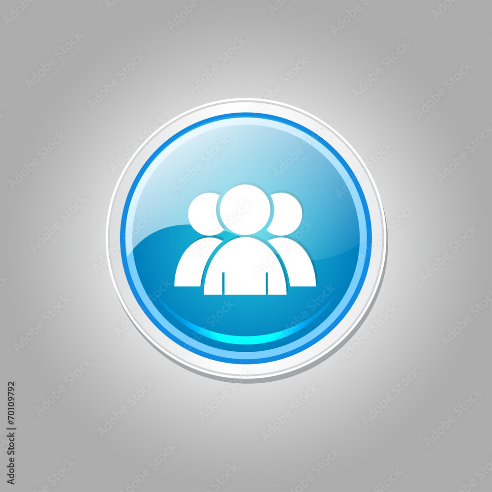 User Circular Vector Blue Web Icon Button User Circular Vector Blue Web Icon Button