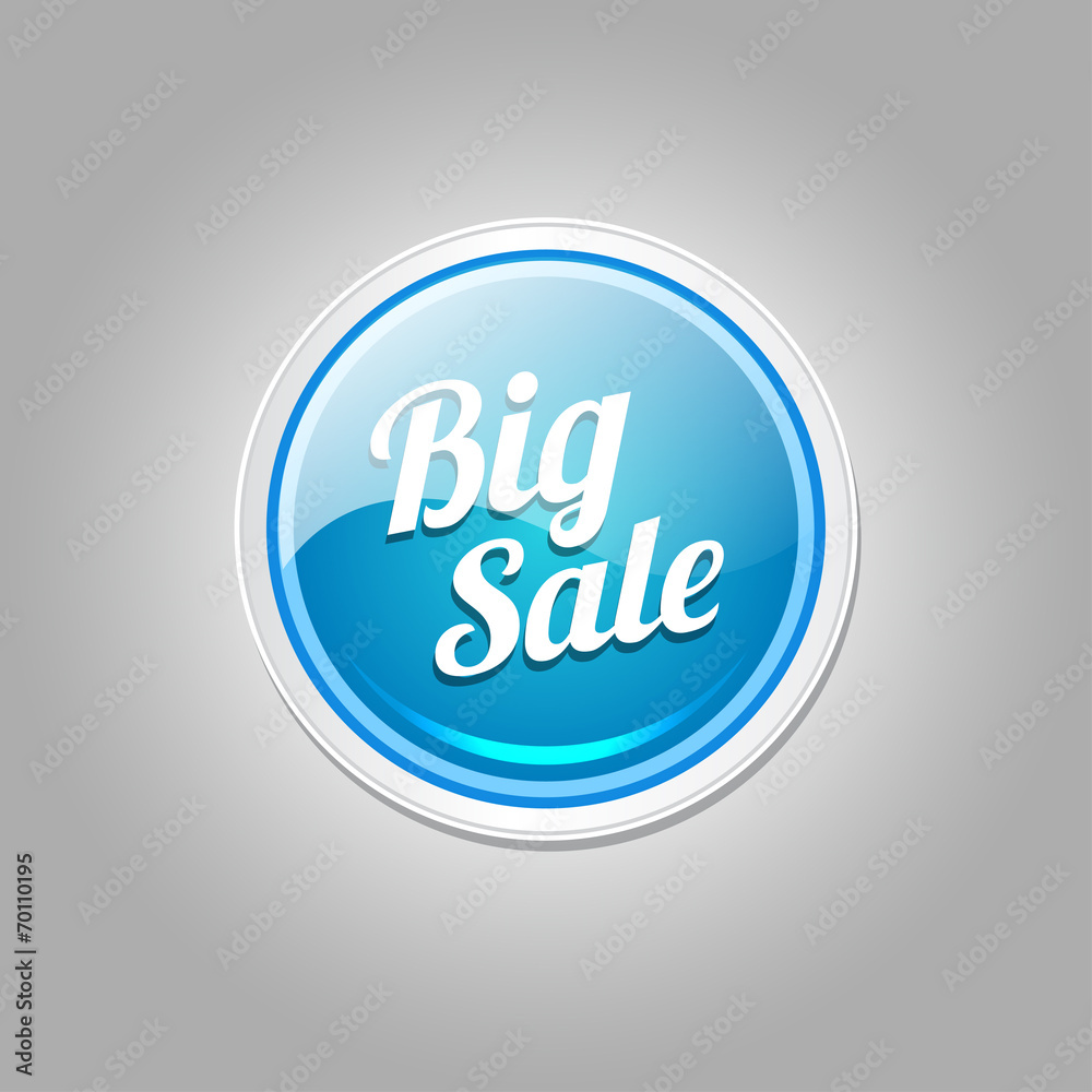 Big Sale Glossy Shiny Circular Vector Button Big Sale Glossy Shiny Circular Vector Button