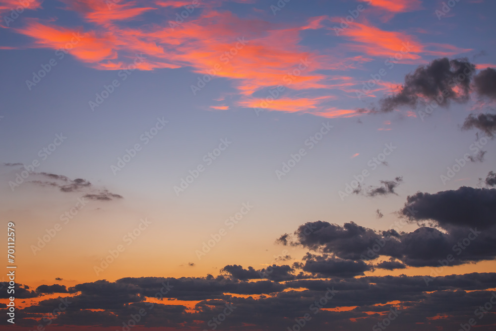Obraz premium Beautiful cloudscape , sunrise shot