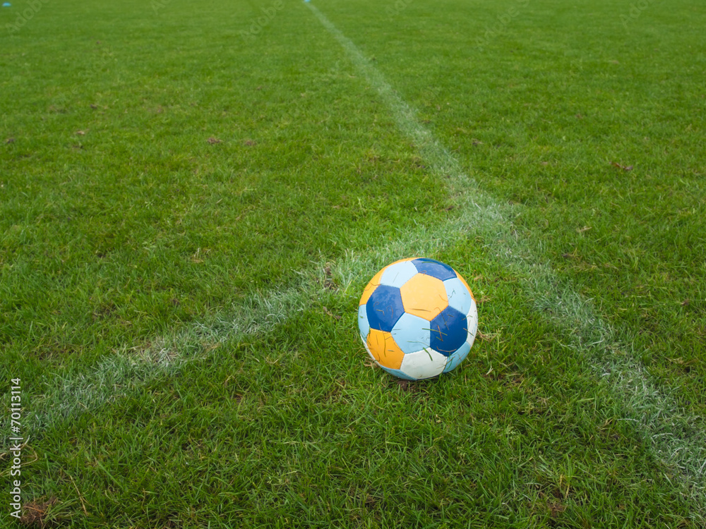 ball and football field ball and football field