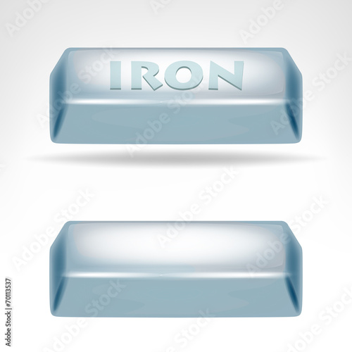 iron bar 3D design isolated