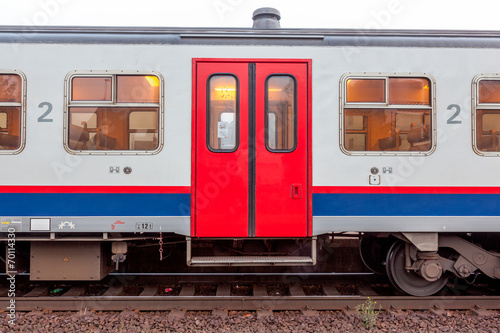 open doors from a train photo