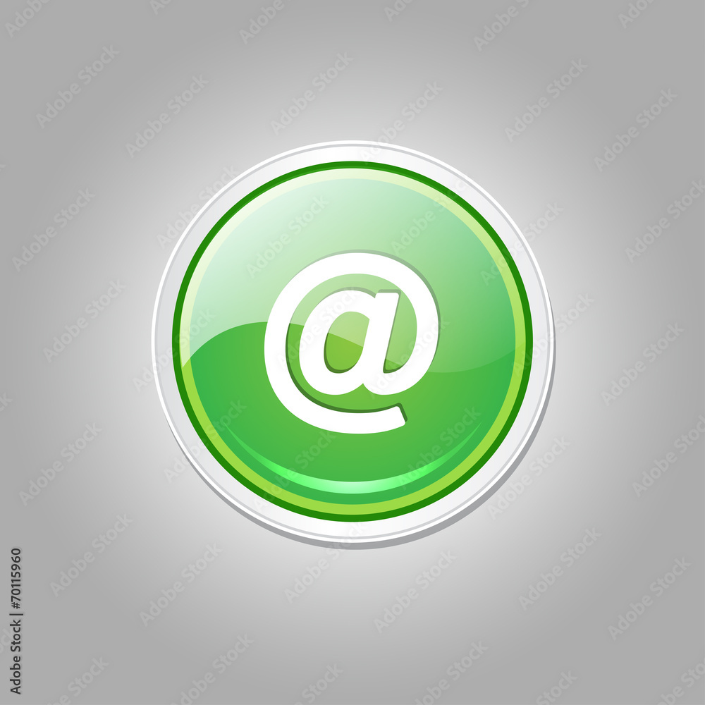 AT Circular Vector Green Web Icon Button AT Circular Vector Green Web Icon Button
