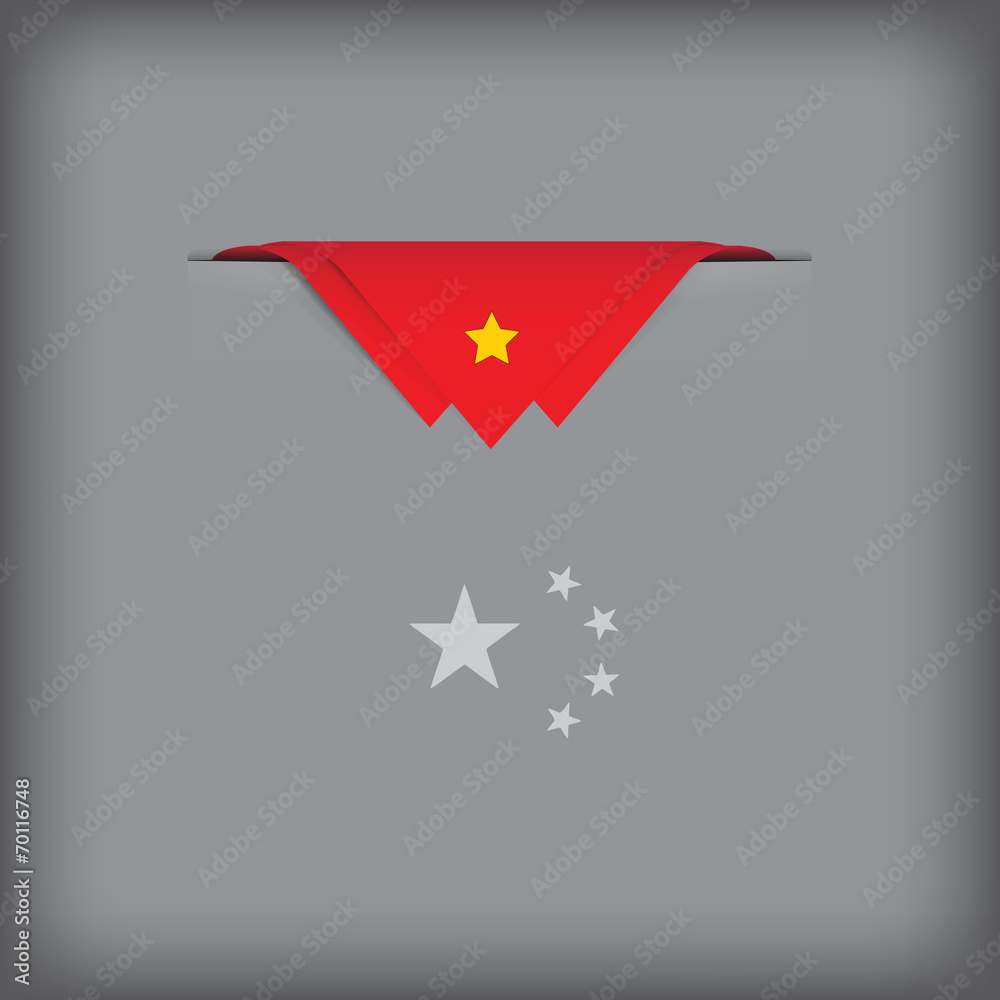 Obraz premium Abstract image China flag