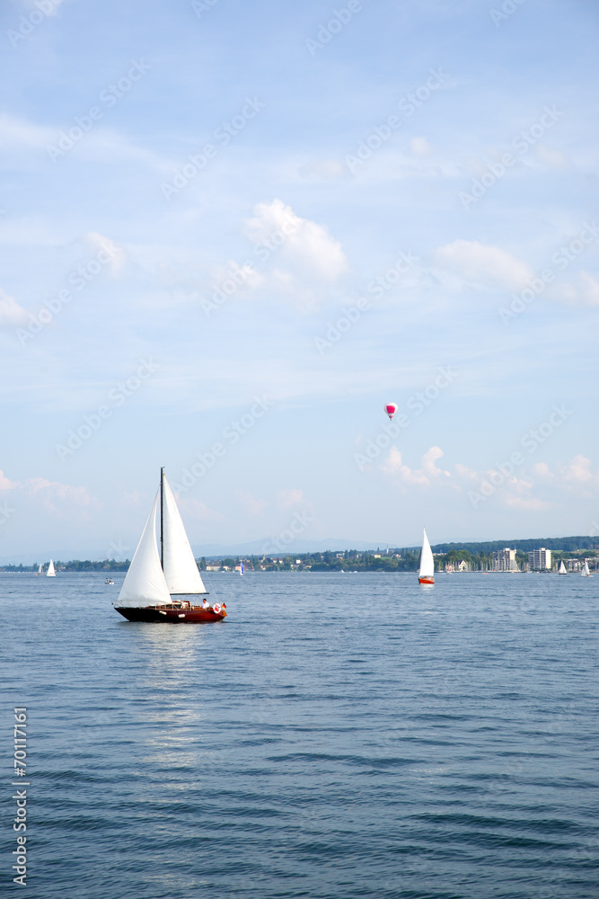 Fototapeta premium Segelboote am Bodensee