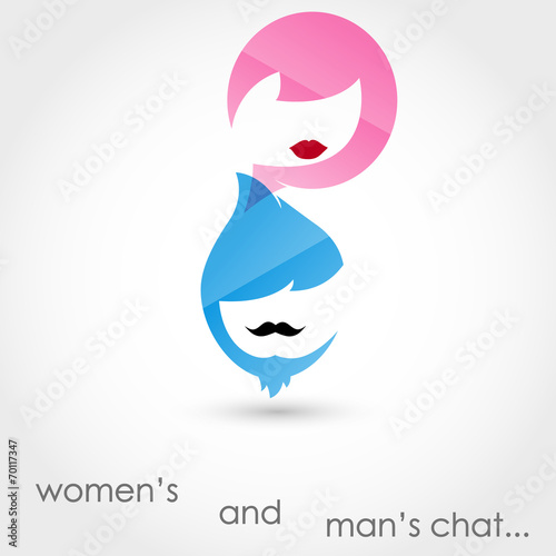 Man's and women's chat