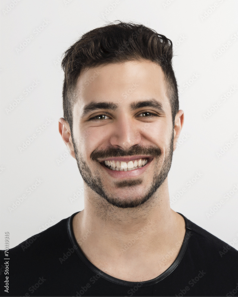 Young man laughing Young man laughing