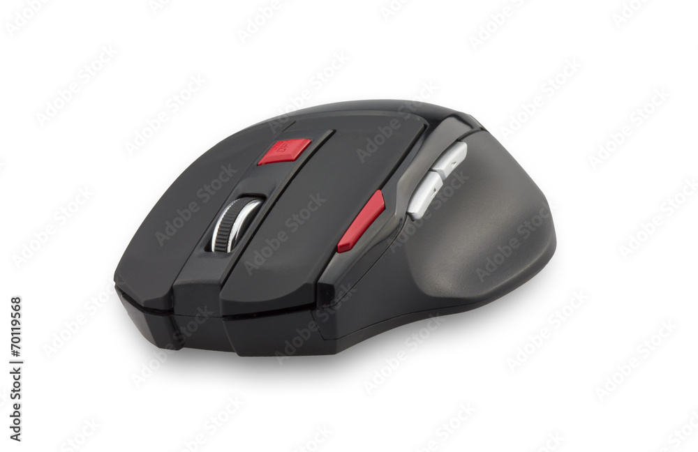 Wireless computer mouse isolated on white background Wireless computer mouse isolated on white background