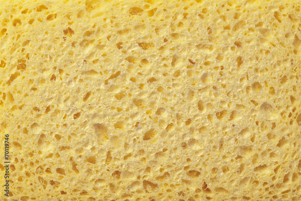 yellow pierced sponge texture background surface