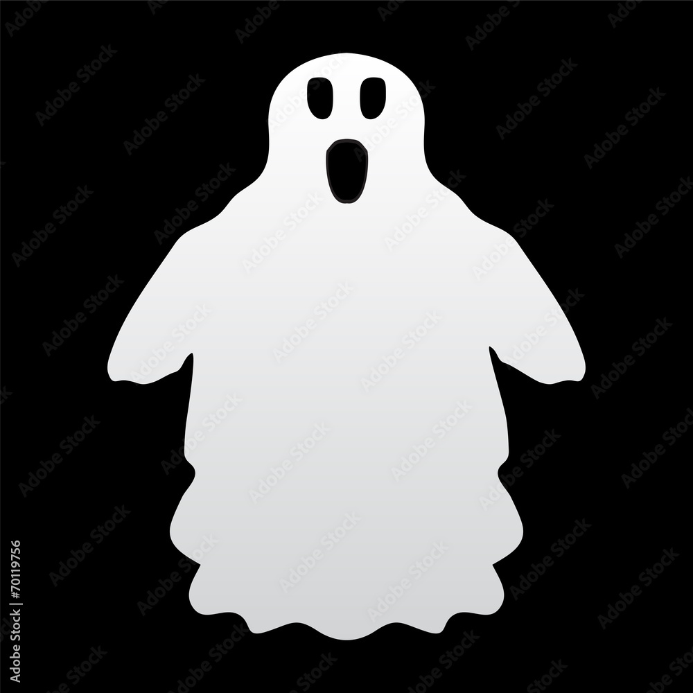 ghost on a white background ghost on a white background