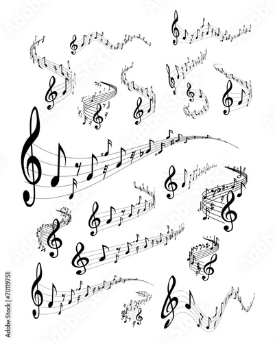 Musical staves