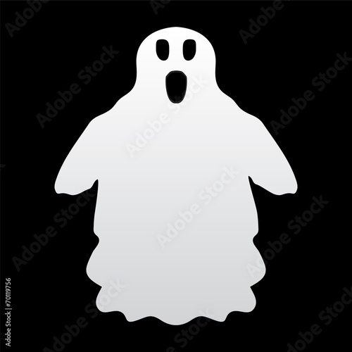 ghost on a white background