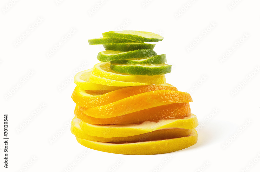 Vitamin C Overload, Stacks of sliced fruit Vitamin C Overload, Stacks of sliced fruit
