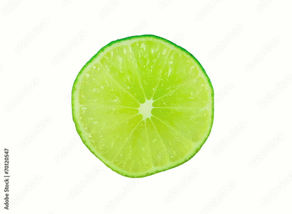 Abstract green background with citrus-fruit of lime slices Abstract green background with citrus-fruit of lime slices