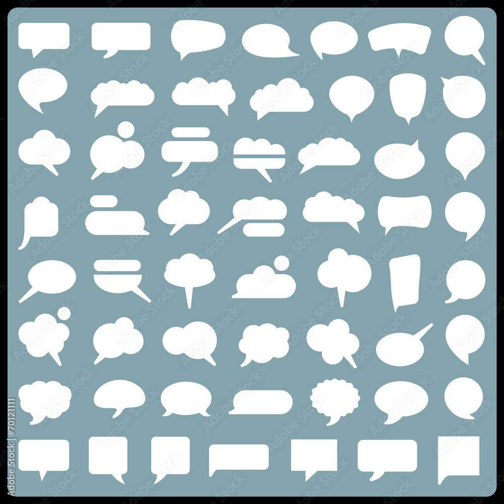 Big collection of speech bubbles Big collection of speech bubbles