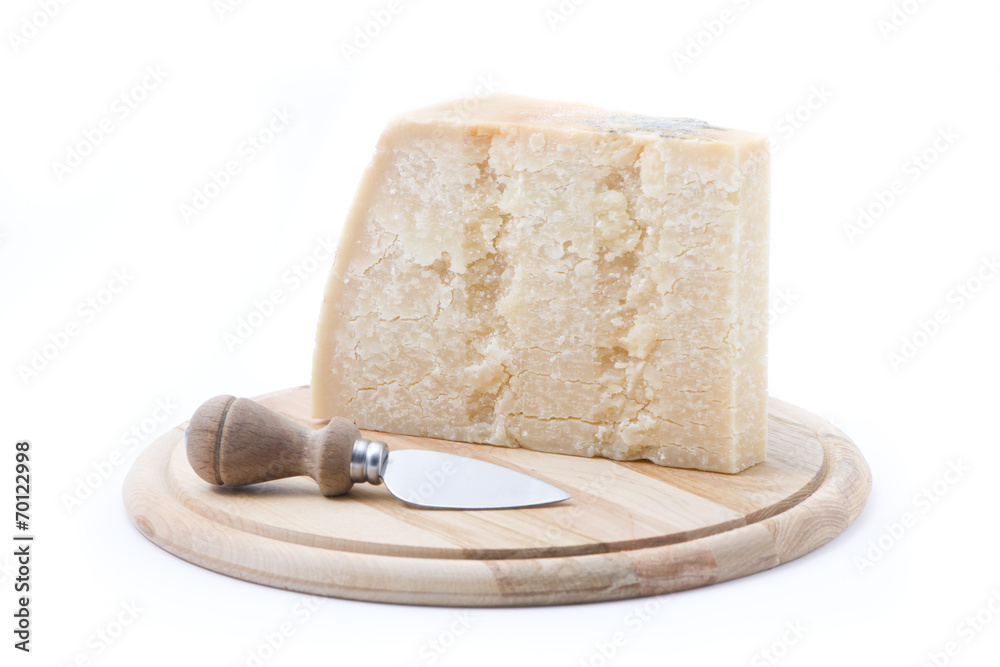 custom made wallpaper toronto digitalformaggio grana su tagliere rotondo con coltello