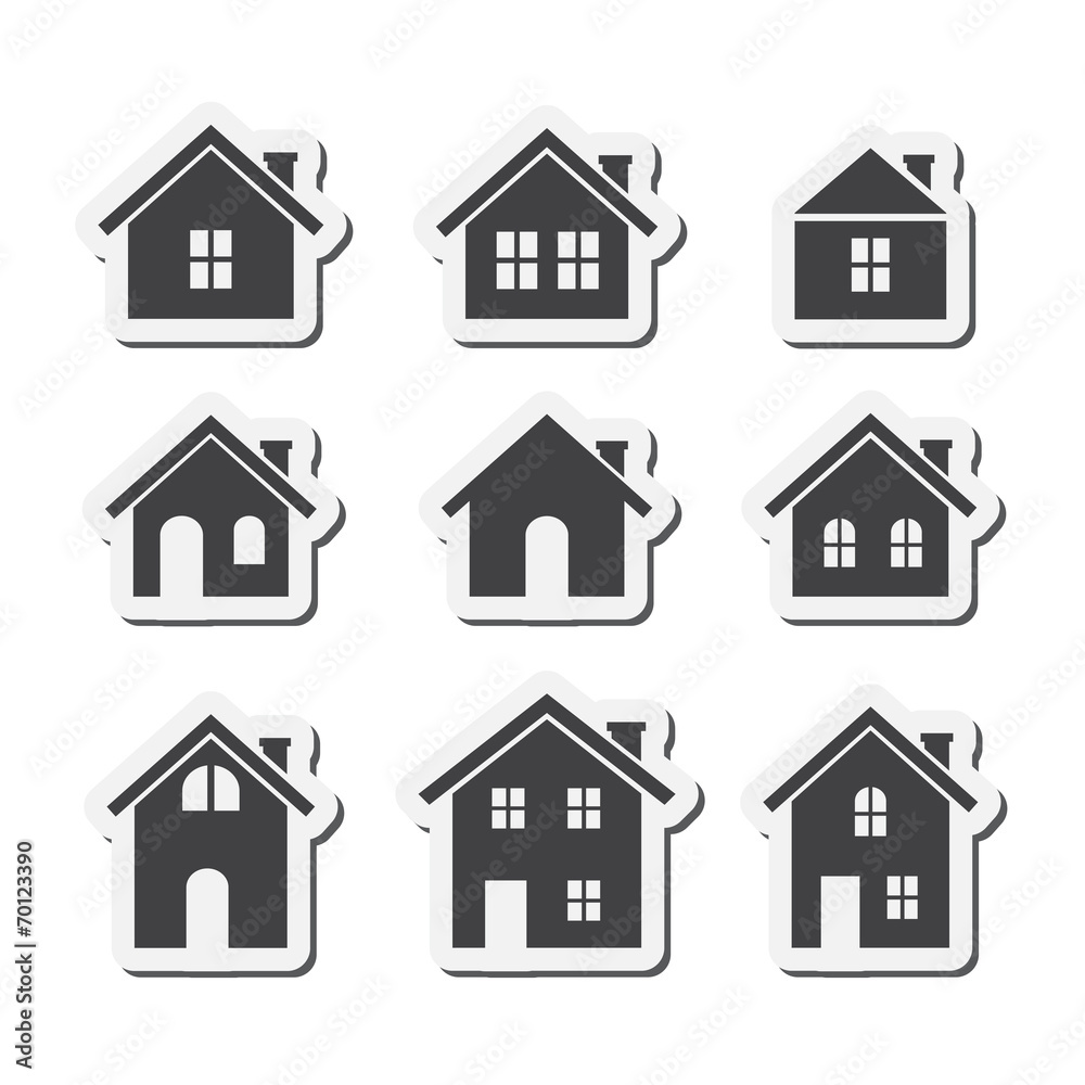 house icon set house icon set