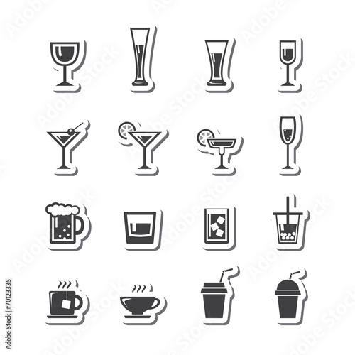 vector.drink icon set