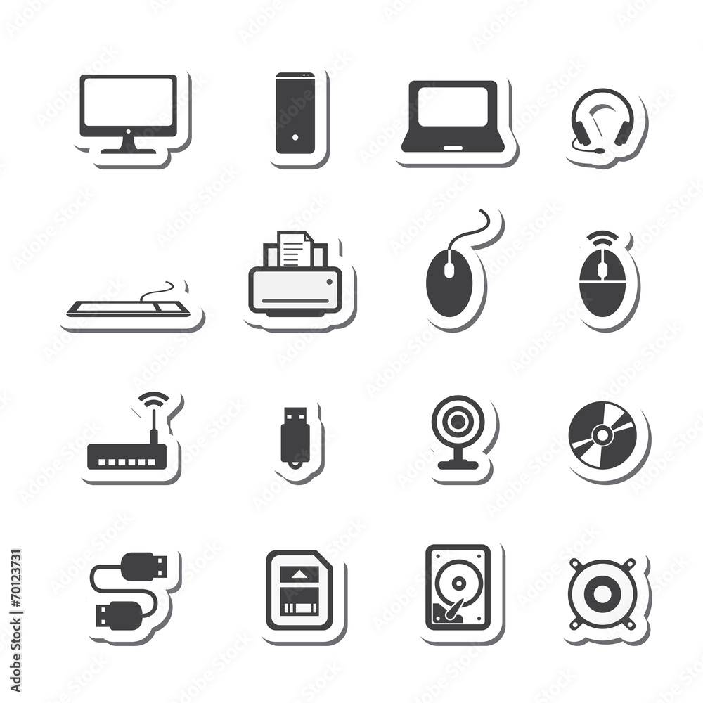 Fototapeta premium computer icons