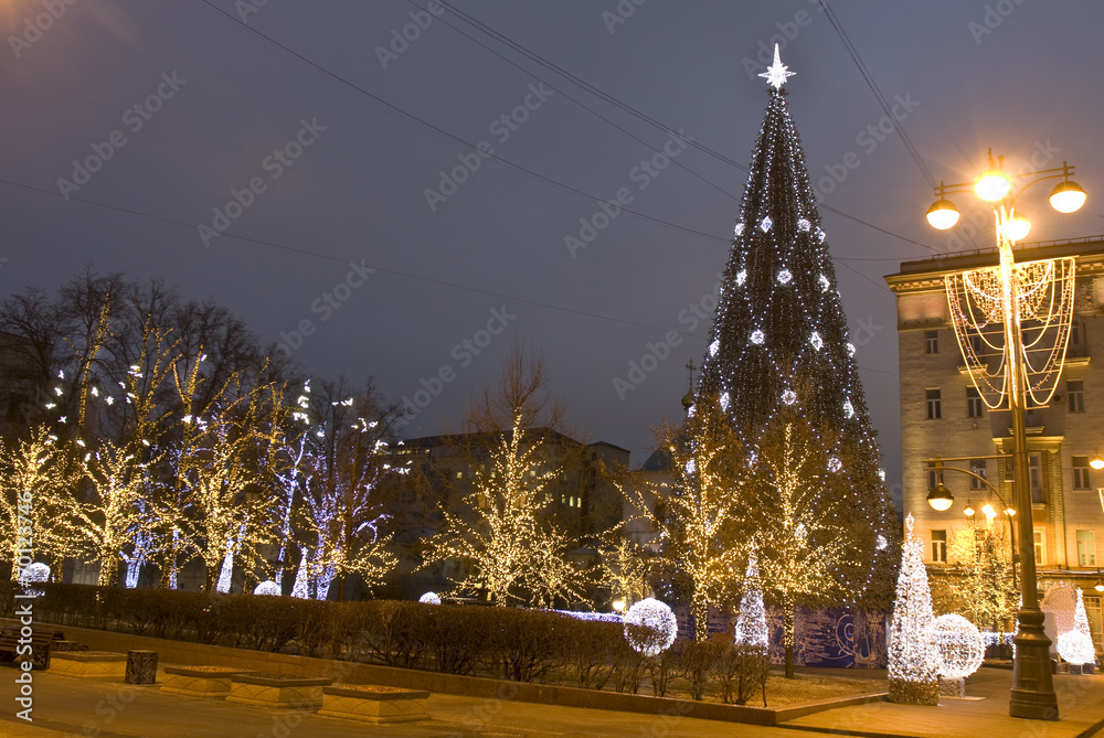 Christmas tree, Moscow Christmas tree, Moscow