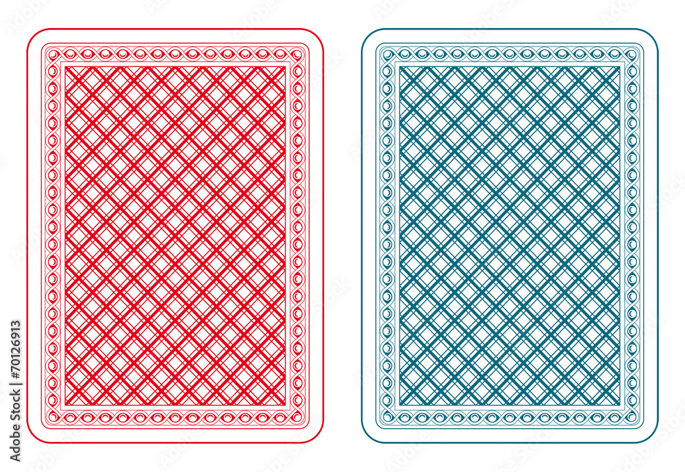 Fototapeta premium Playing cards back epsilon
