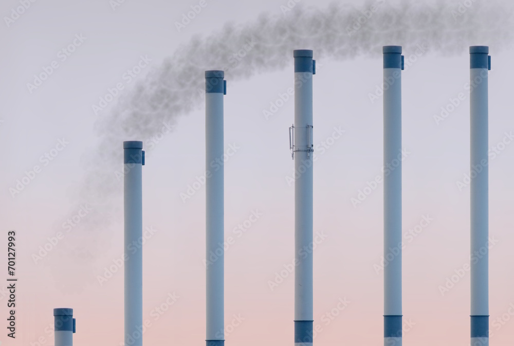 Smoke Rising Up Gradient Smoke pipes in ascending row showing saturation curve with smoke added ...