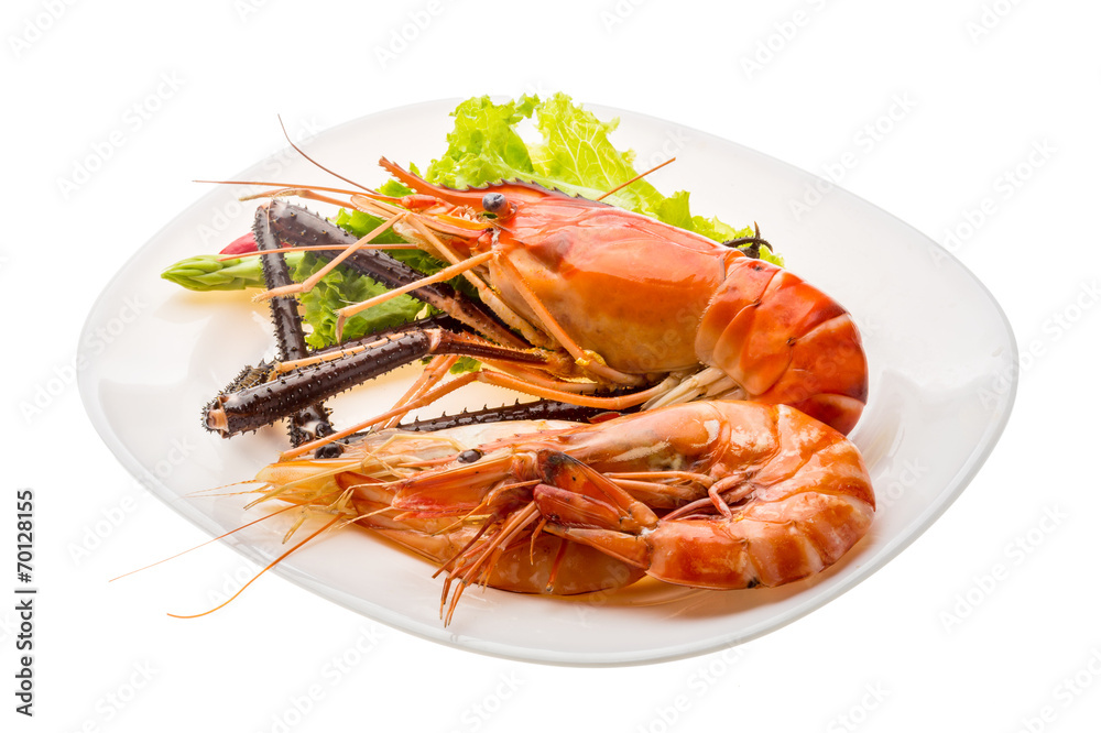 Giant Freshwater Prawn and king prawns Giant Freshwater Prawn and king prawns
