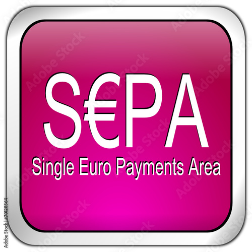 SEPA - Single Euro Payments Area - Button