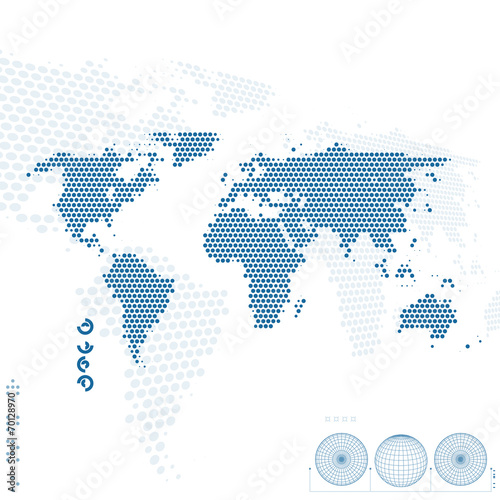 World map. Abstract background.