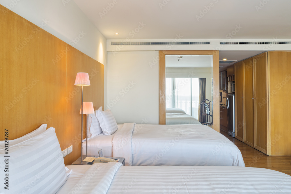 Fototapeta premium modern bedroom interior