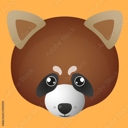 Fototapeta Naklejka Na Ścianę i Meble -  Red panda avatar