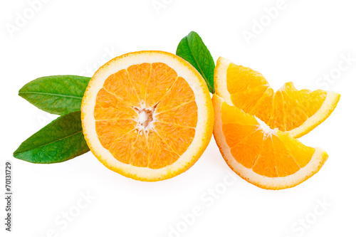 Oranges Fruit and slices of fruit