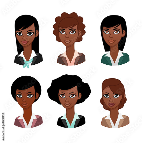 Woman avatar: Black