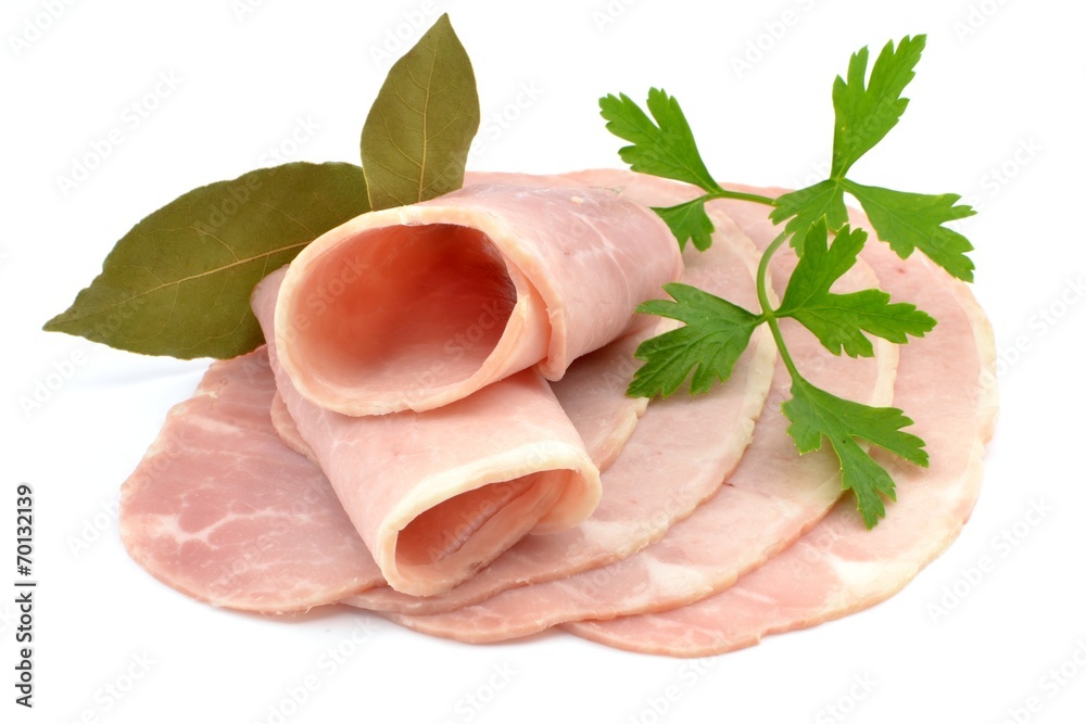 sliced ham