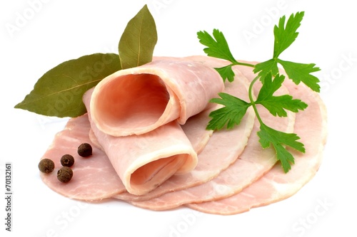 sliced ham