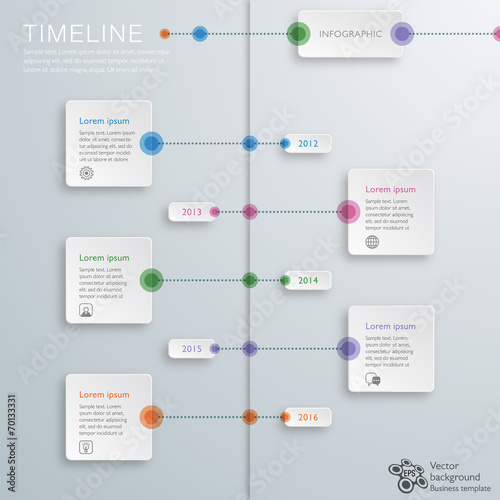 Infographics Vector Background #Timeline