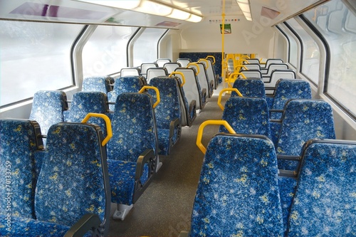 Canvas Print Train interior