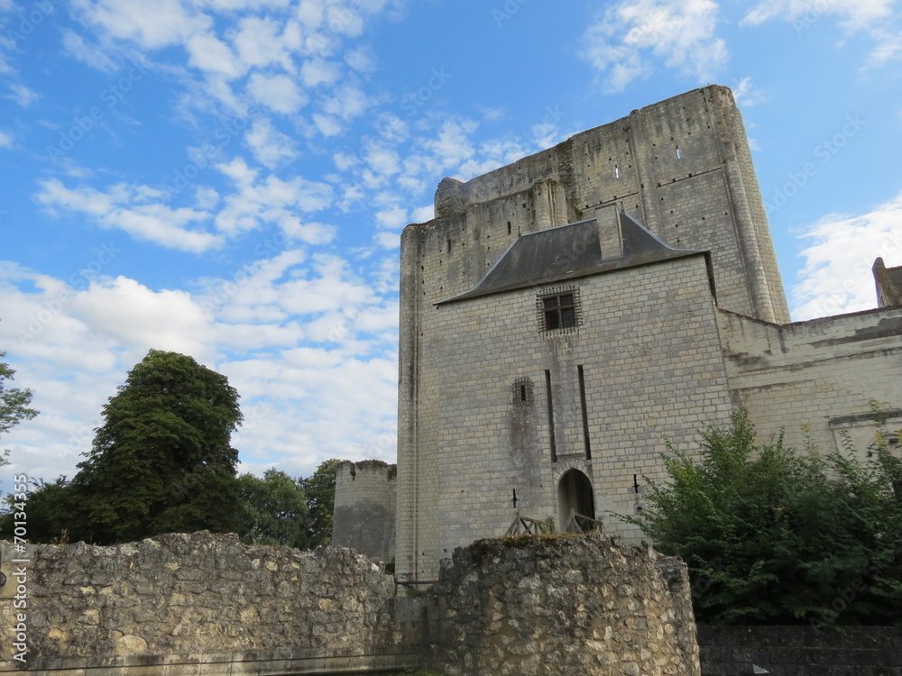 Indre et Loire - Loches - Entrée du château et donjon