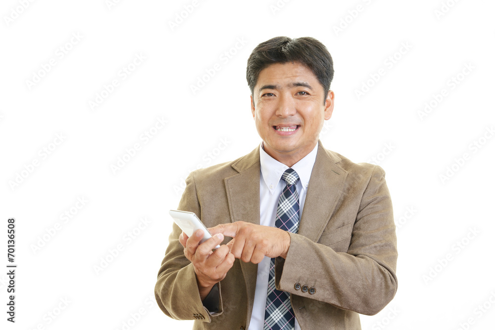 笑顔のビジネスマン