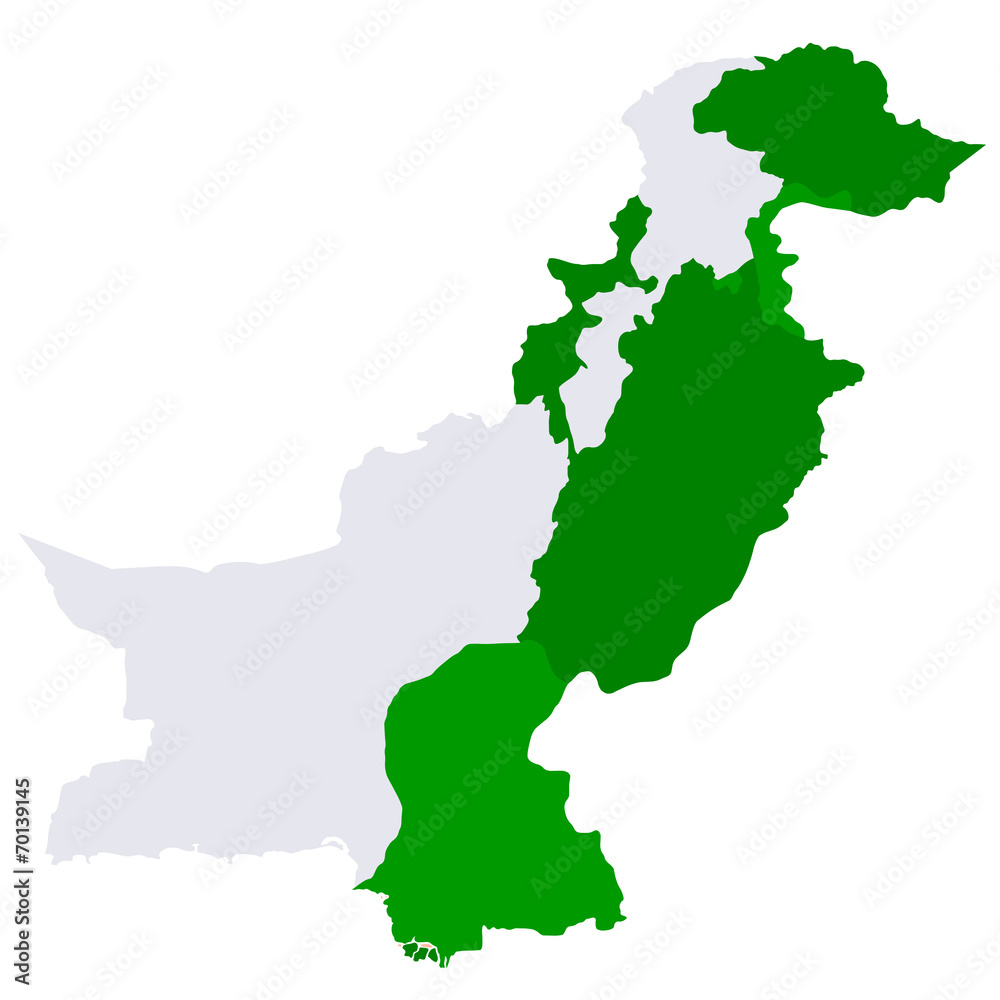 パキスタン　地図　国